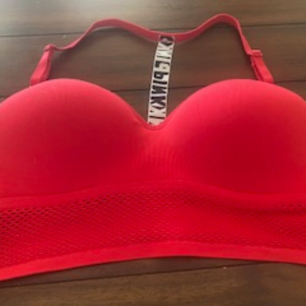 PINK by Victoria Secret Red Bra, Size Large